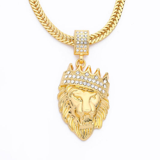 Men Lion Head Necklac